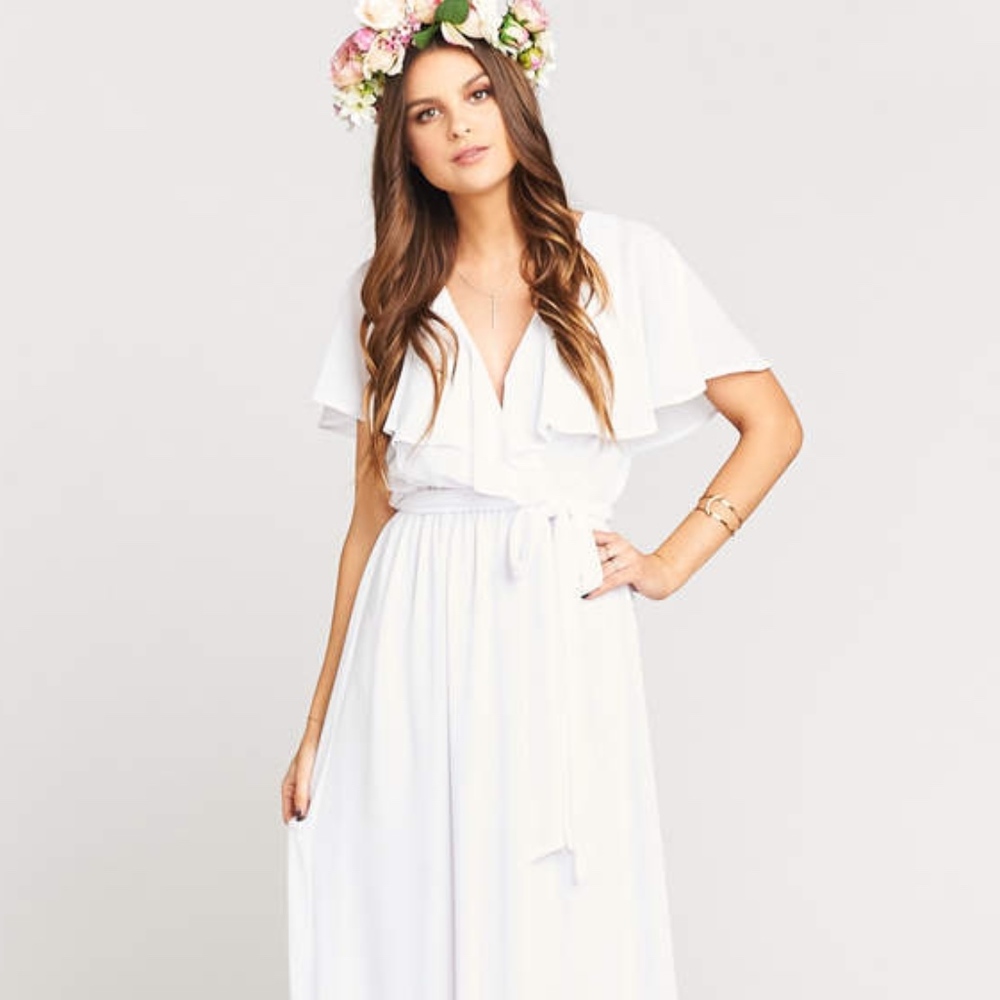 Audrey Maxi Dress from Show Me Your MuMu in Ivory
